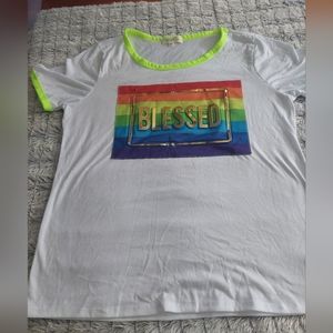 Love J 1x Blessed‎ pride tee